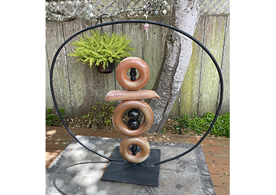 Circles totem sculpture